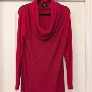 R2 Vibrant Red Cowl Neck Sweater
